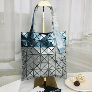 NWT Bao bao Issey Miyake Tote Bag in blue&silver